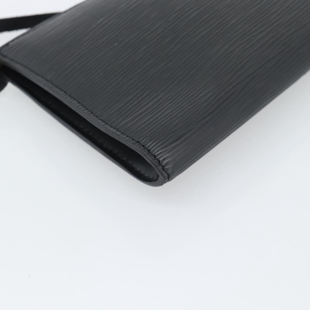 LOUIS VUITTON Epi Pochette Accessoires Accessory Pouch Black M52982 Auth ka5553