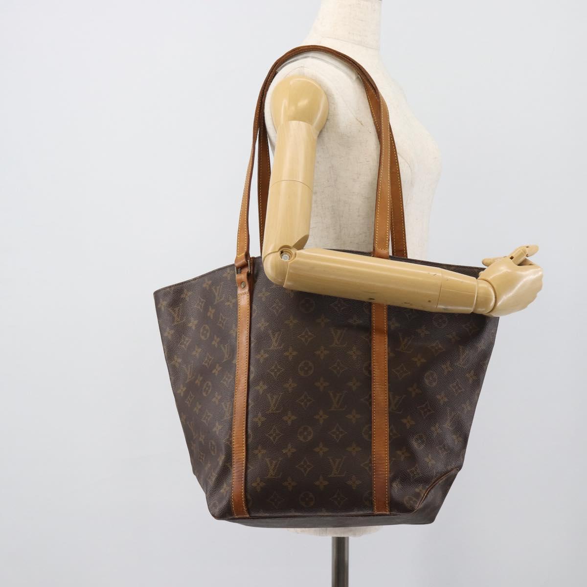 LOUIS VUITTON Monogram Sac Shopping Tote Bag M51108 LV Auth ka5558