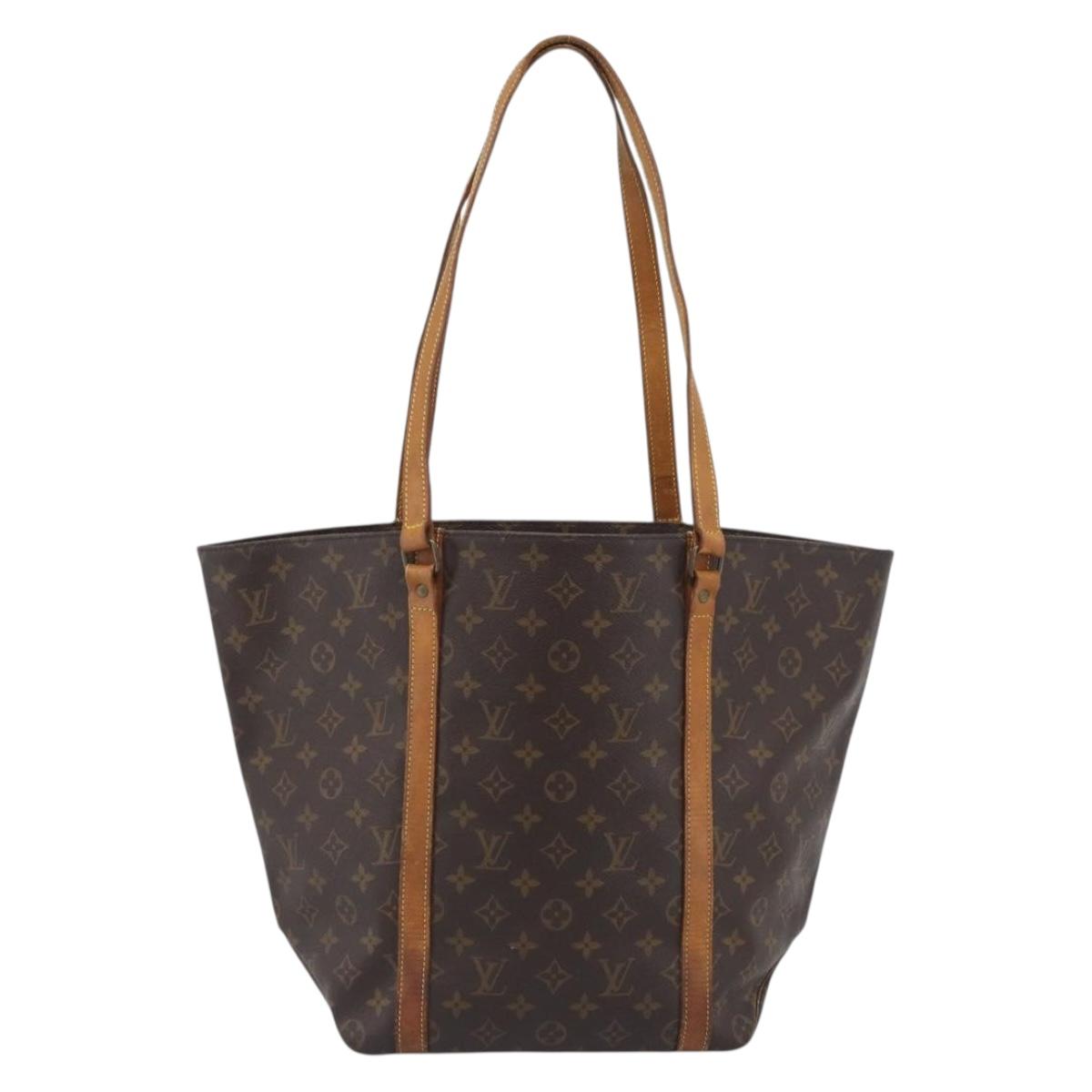 LOUIS VUITTON Monogram Sac Shopping Tote Bag M51108 LV Auth ka5558