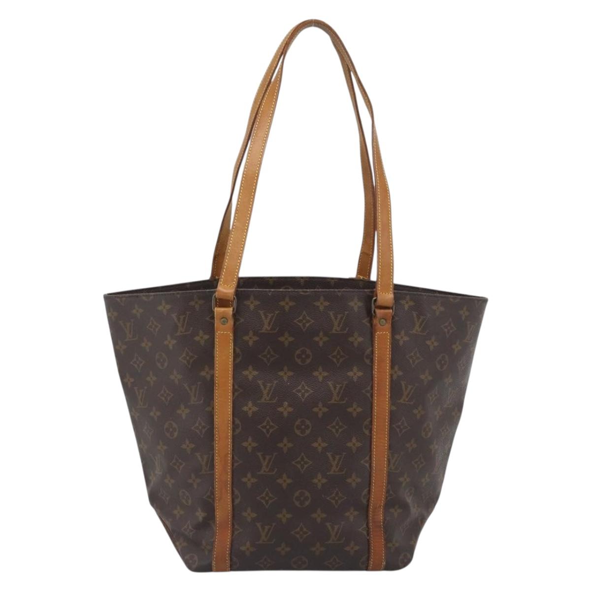 LOUIS VUITTON Monogram Sac Shopping Tote Bag M51108 LV Auth ka5558