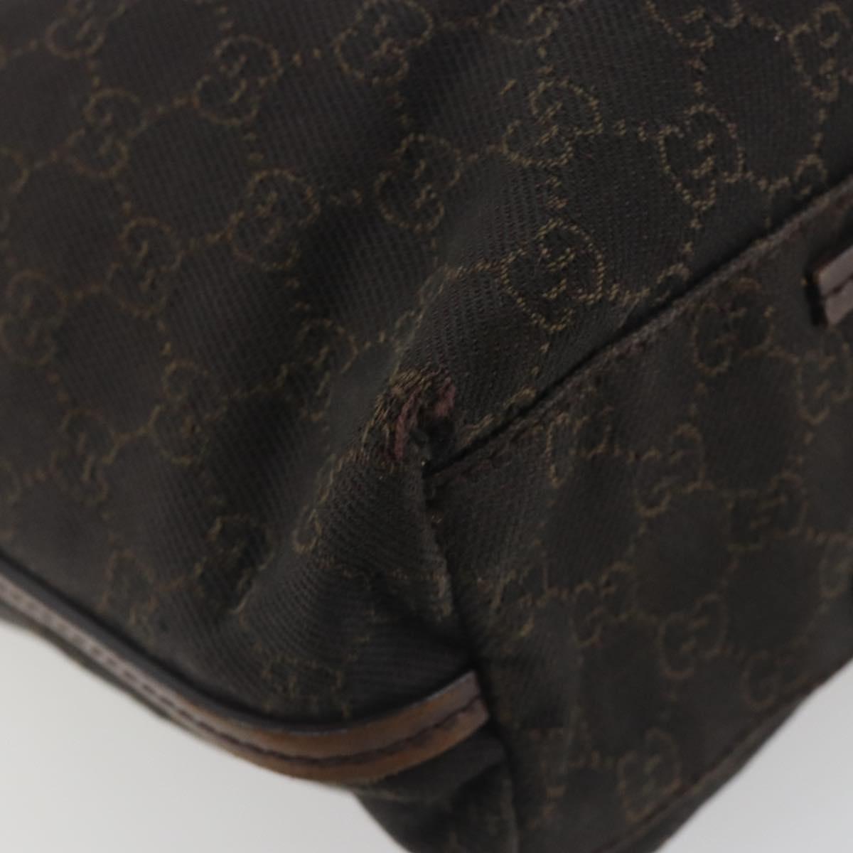 GUCCI GG Canvas Shoulder Bag Brown 101341 Auth ka5565