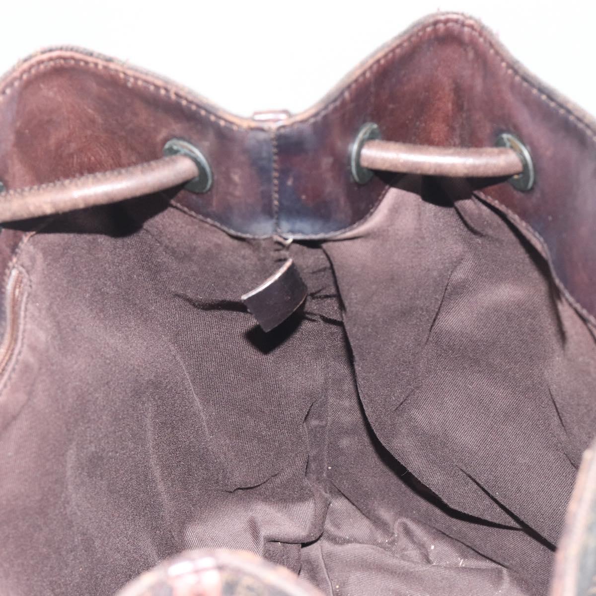 GUCCI GG Canvas Shoulder Bag Brown 101341 Auth ka5565