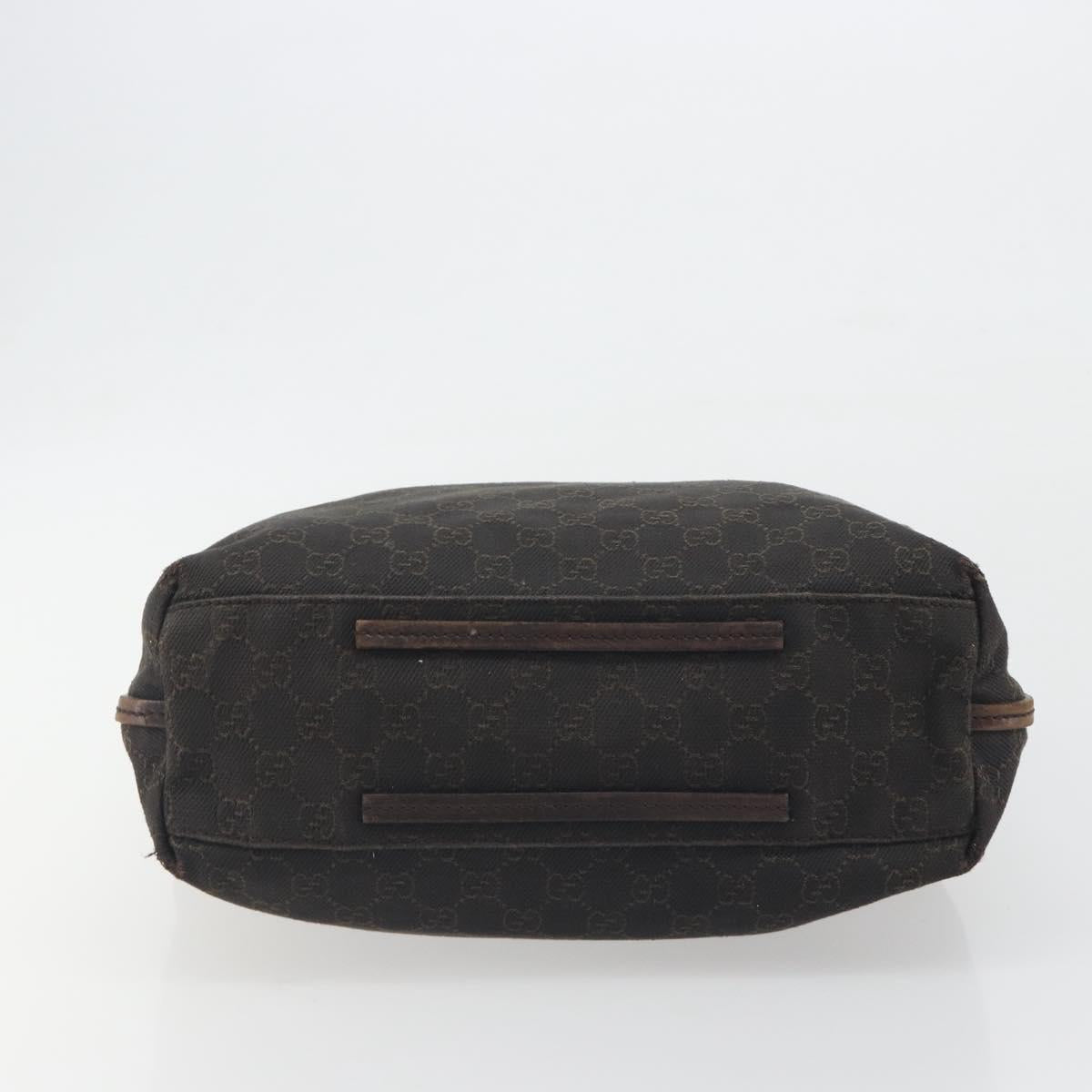 GUCCI GG Canvas Shoulder Bag Brown 101341 Auth ka5565