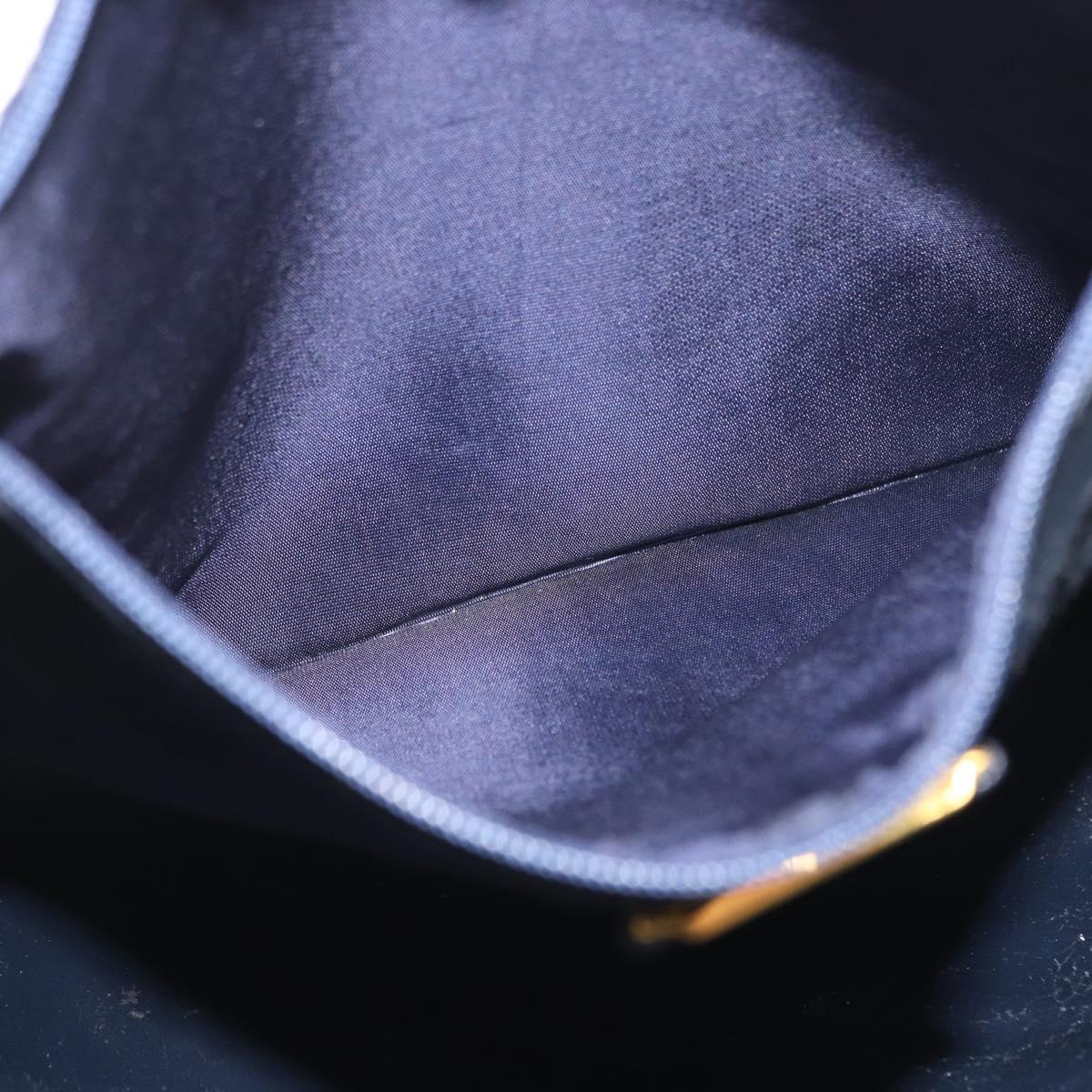 LOEWE Shoulder Bag Leather White Gold Auth ka557