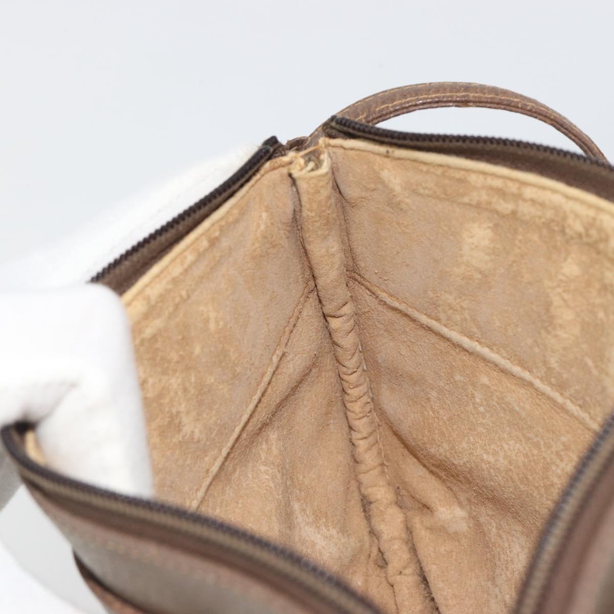 GUCCI GG Supreme Shoulder Bag PVC Leather Beige 904 02 020 Auth ka5570