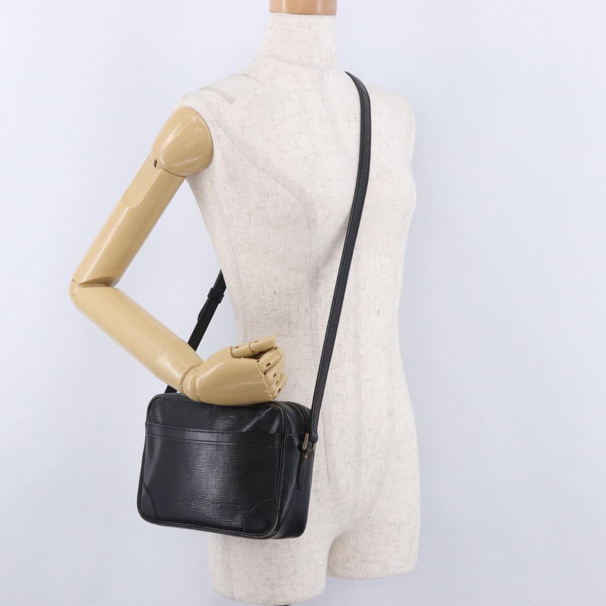 LOUIS VUITTON Epi Trocadero 23 Shoulder Bag Black M52302 LV Auth ka5573