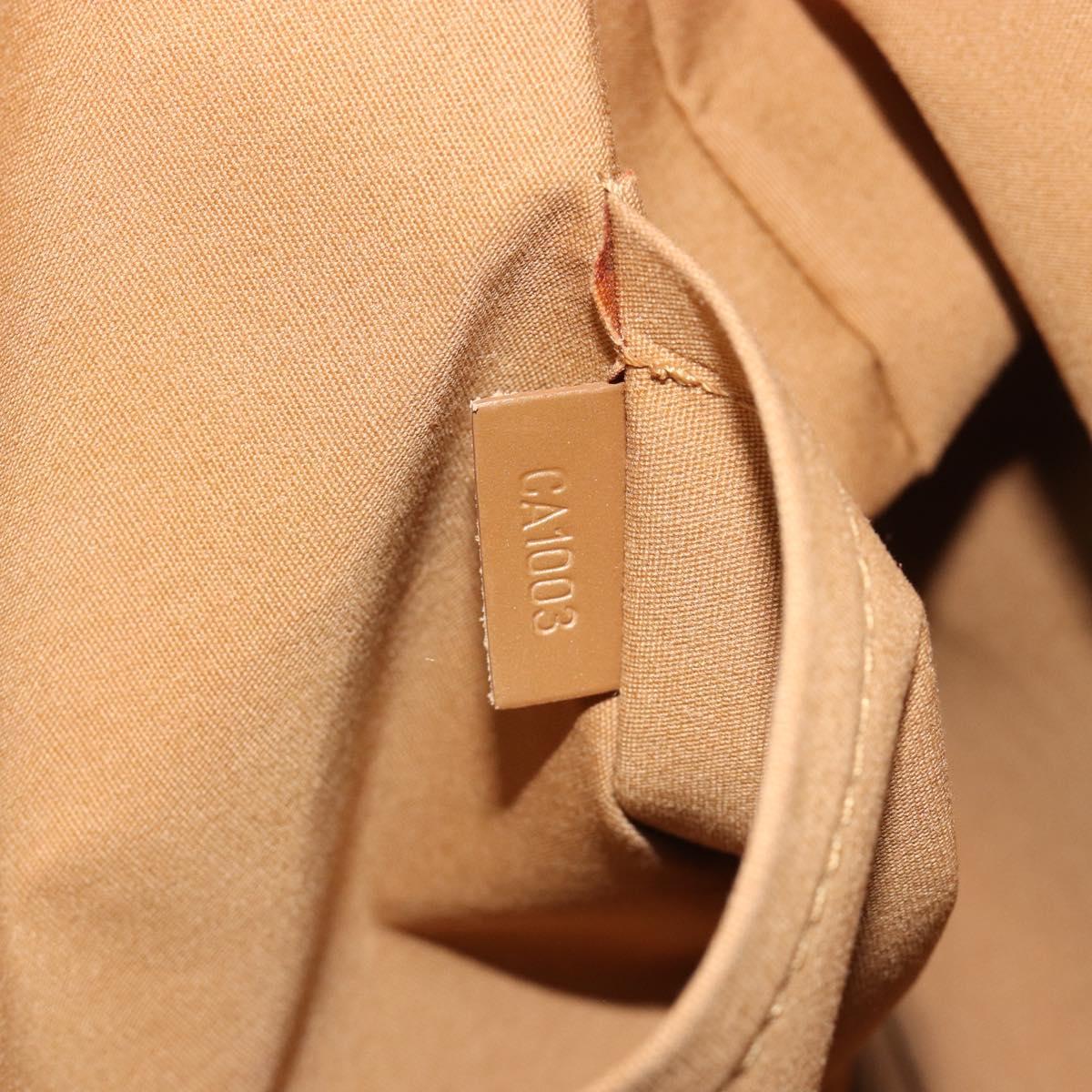 LOUIS VUITTON Monogram Mat Sutter Shoulder Bag Beige M55167 LV Auth ka5576