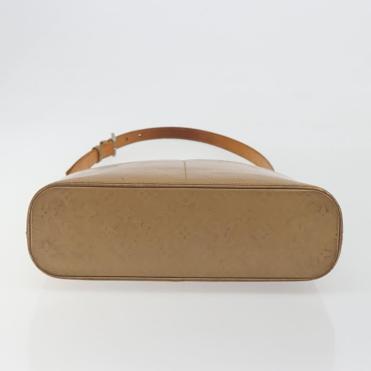 LOUIS VUITTON Monogram Mat Sutter Shoulder Bag Beige M55167 LV Auth ka5576