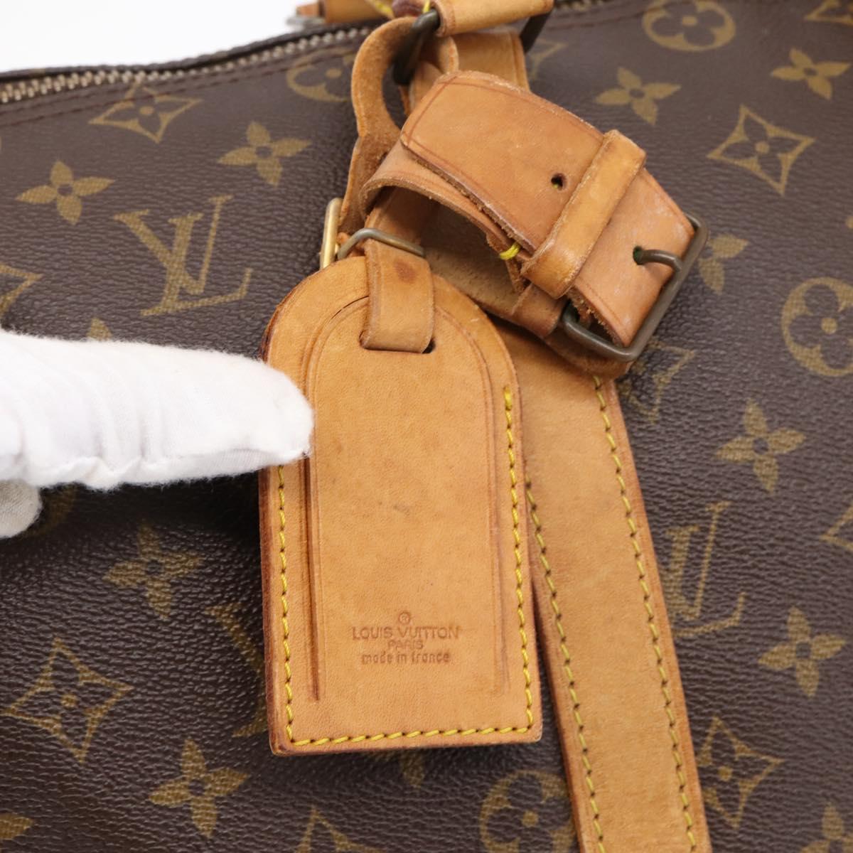 LOUIS VUITTON Monogram Keepall Bandouliere 45 Boston Bag M41418 LV Auth ka5578