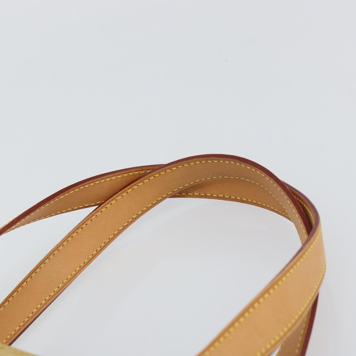 LOUIS VUITTON Monogram Vernis Houston Hand Bag Beige M91004 LV Auth ka558