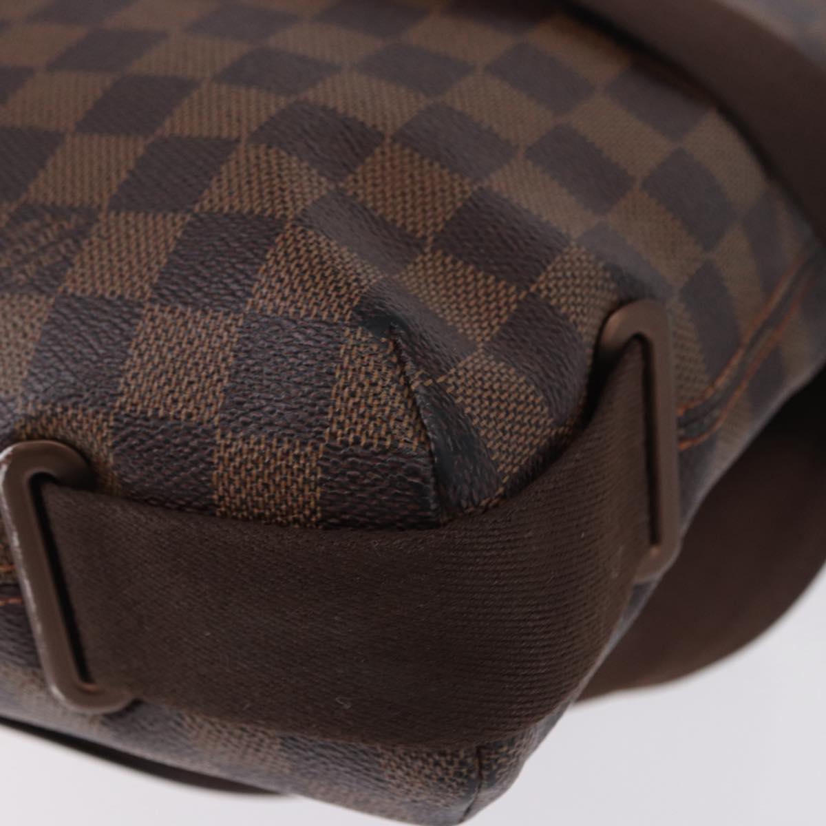 LOUIS VUITTON Damier Ebene Brooklyn MM Shoulder Bag N51211 LV Auth ka5587