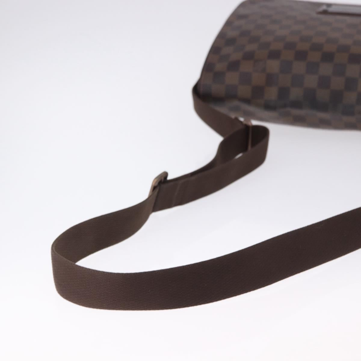 LOUIS VUITTON Damier Ebene Brooklyn MM Shoulder Bag N51211 LV Auth ka5587