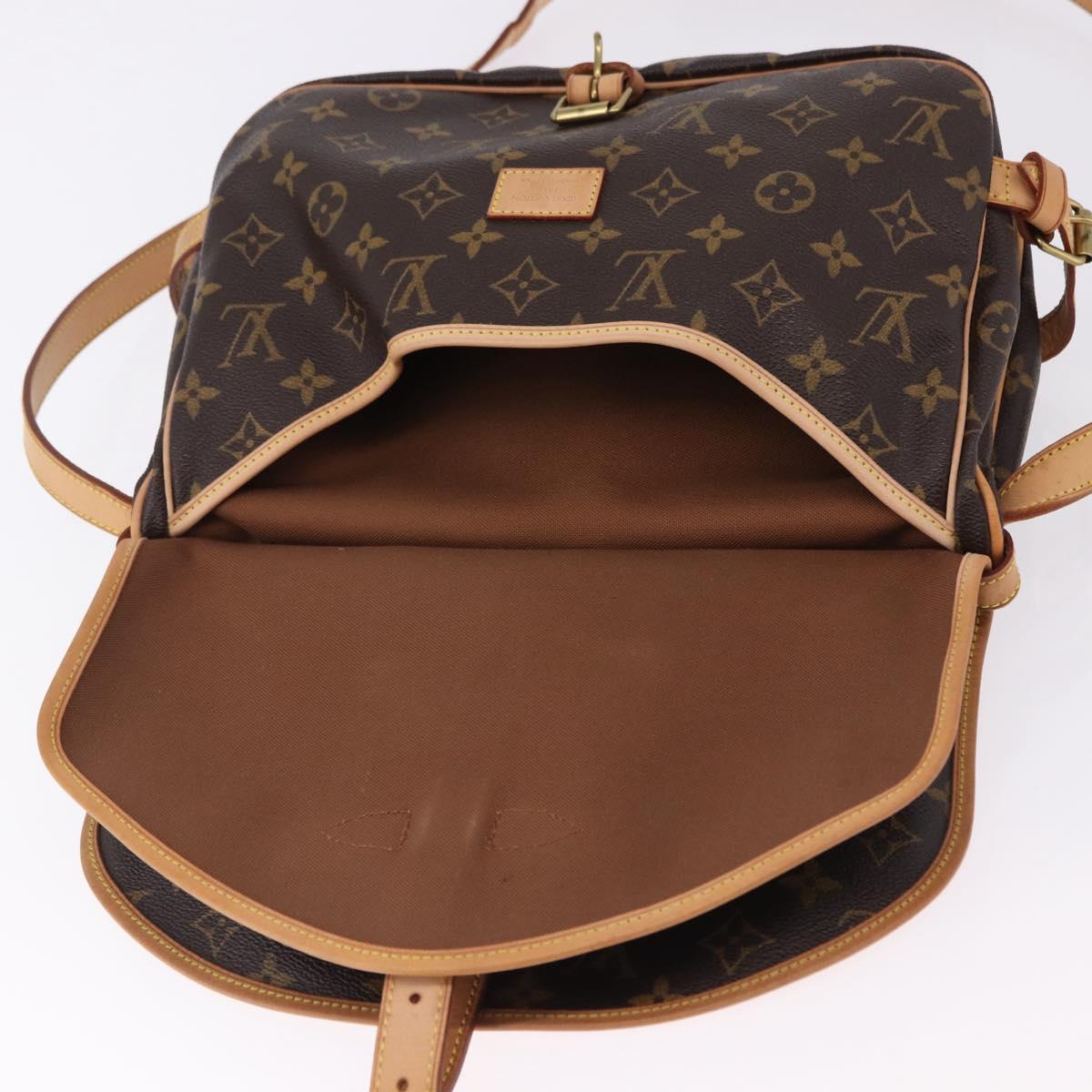 LOUIS VUITTON Monogram Saumur 30 Shoulder Bag M42256 LV Auth ka5588V
