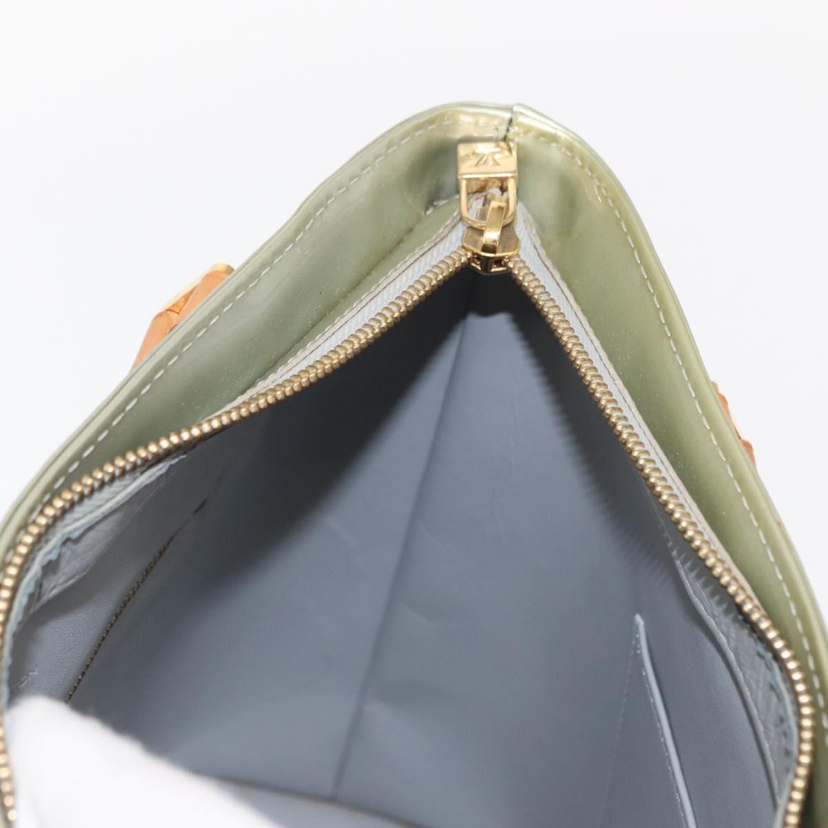 LOUIS VUITTON Monogram Vernis Houston Hand Bag Gris M91053 LV Auth ka559