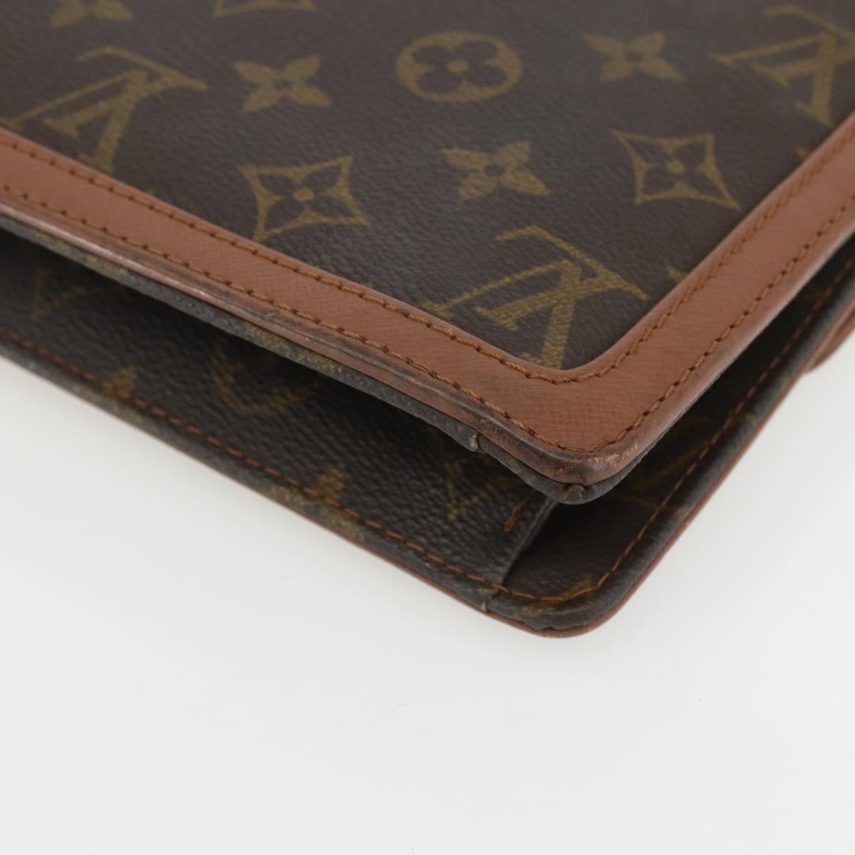 LOUIS VUITTON Monogram Pochette Dam GM Clutch Bag M51810 LV Auth ka560