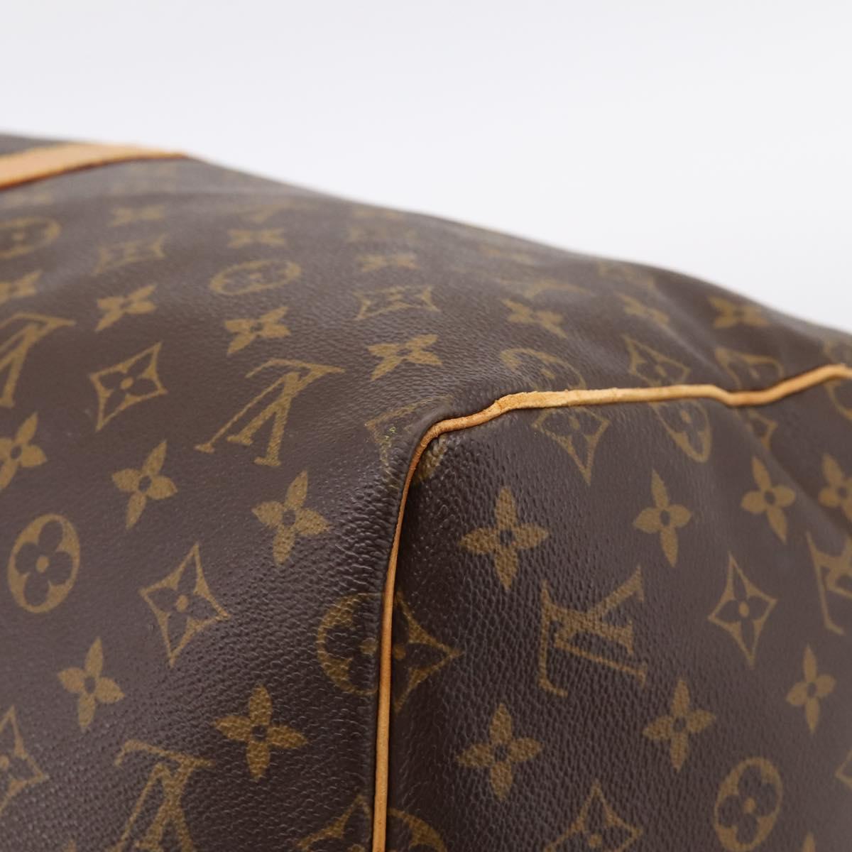 LOUIS VUITTON Monogram Keepall 55 Boston Bag M41424 LV Auth ka5608
