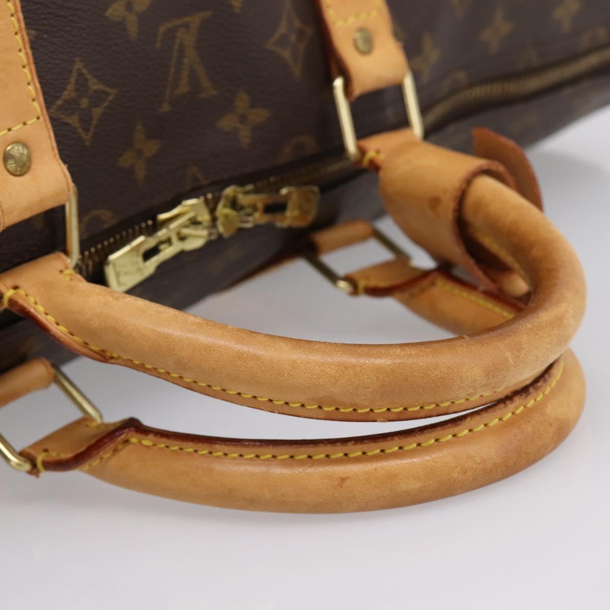 LOUIS VUITTON Monogram Keepall 55 Boston Bag M41424 LV Auth ka5608
