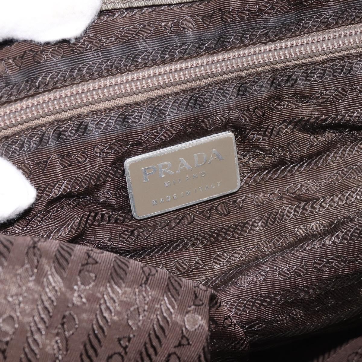 PRADA Backpack Nylon Green Silver Auth ka5619A