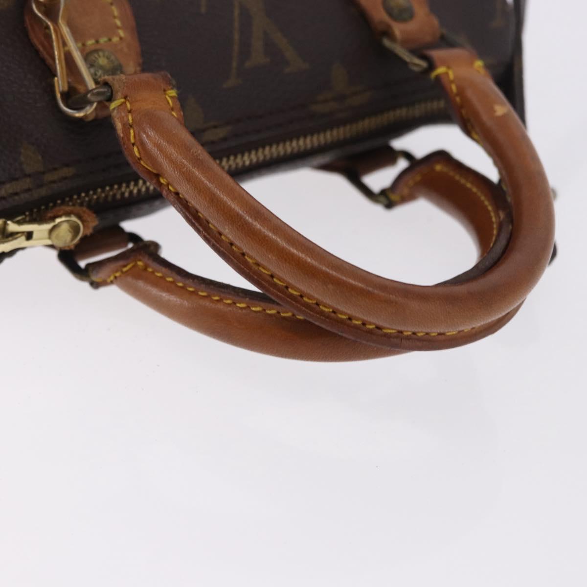 LOUIS VUITTON Monogram Mini Speedy Hand Bag M41534 LV Auth ka5620