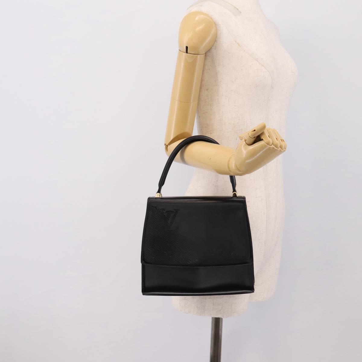LOUIS VUITTON Epi Opera Line Athens Hand Bag Noir Black M63902 LV Auth ka5621V