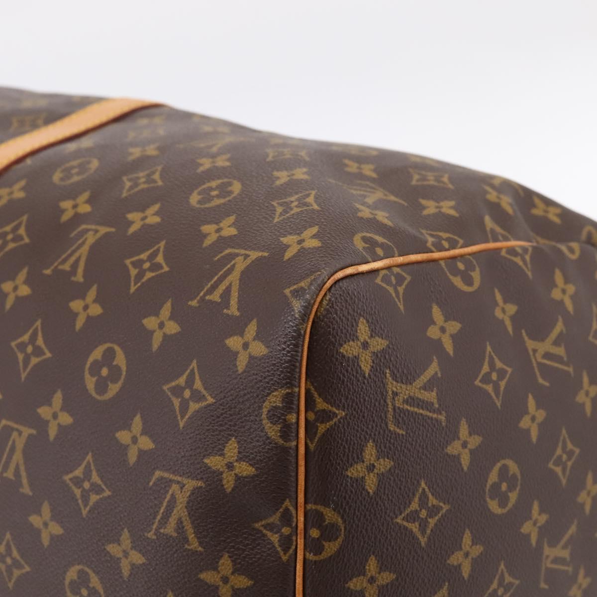 LOUIS VUITTON Monogram Keepall 55 Boston Bag M41424 LV Auth ka5627