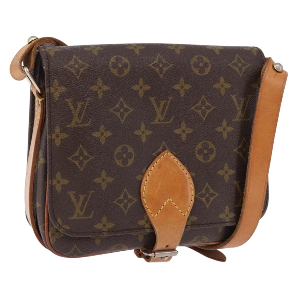 LOUIS VUITTON Monogram Cartouchiere MM Shoulder Bag M51253 LV Auth ka5638