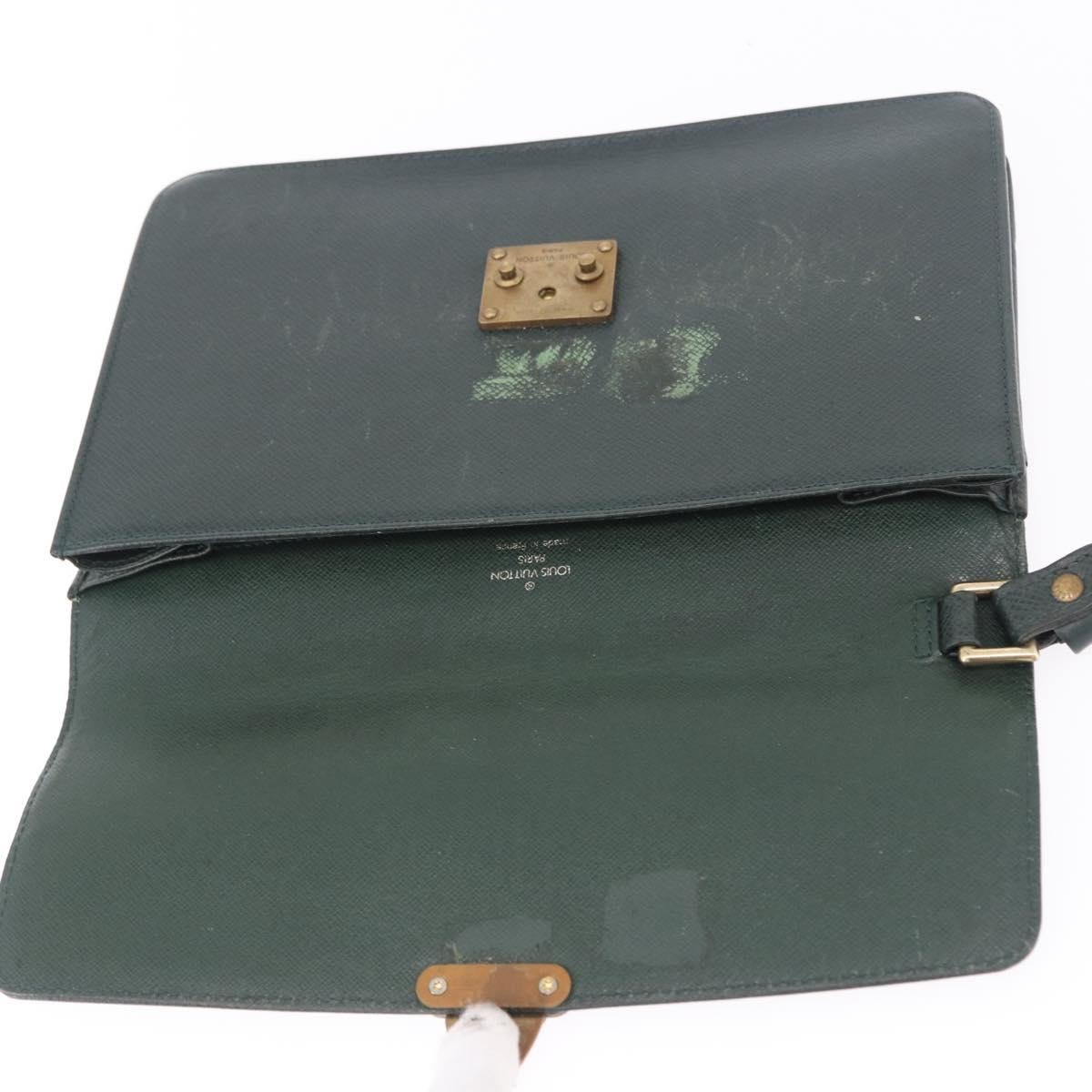 LOUIS VUITTON Taiga Pochette Kourad Clutch Bag Epicea M30194 LV Auth ka5641