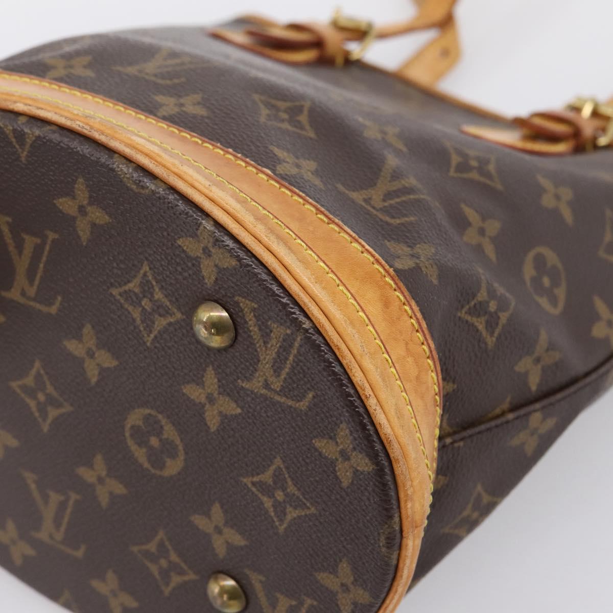 LOUIS VUITTON Monogram Bucket PM Shoulder Bag M42238 LV Auth ka5644
