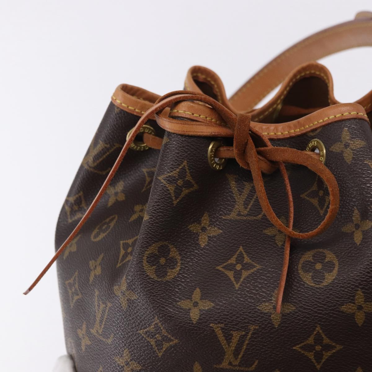 LOUIS VUITTON Monogram Petit Noe Shoulder Bag M42226 LV Auth ka5655