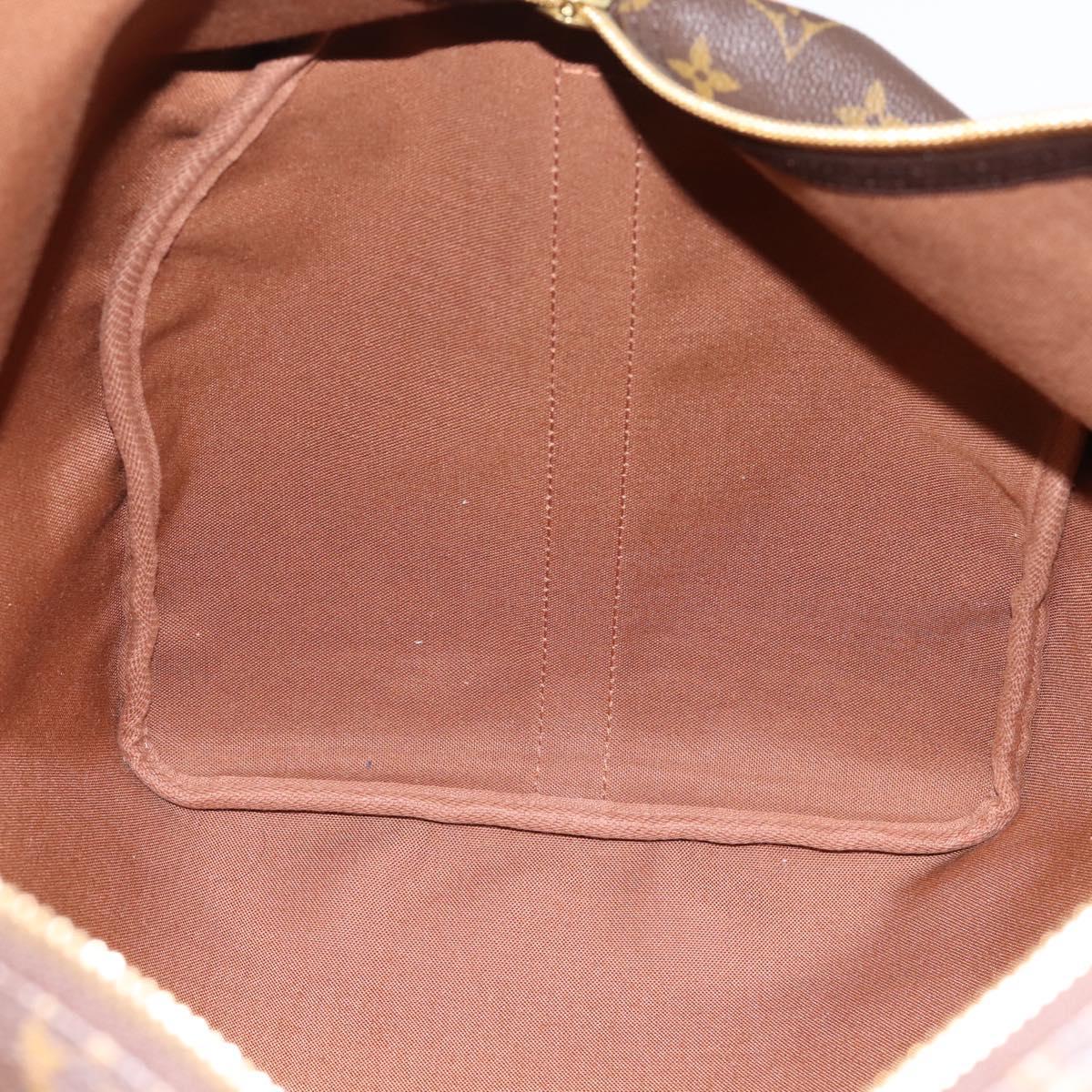 LOUIS VUITTON Monogram Keepall Bandouliere 55 Boston Bag M41414 LV Auth ka5656A