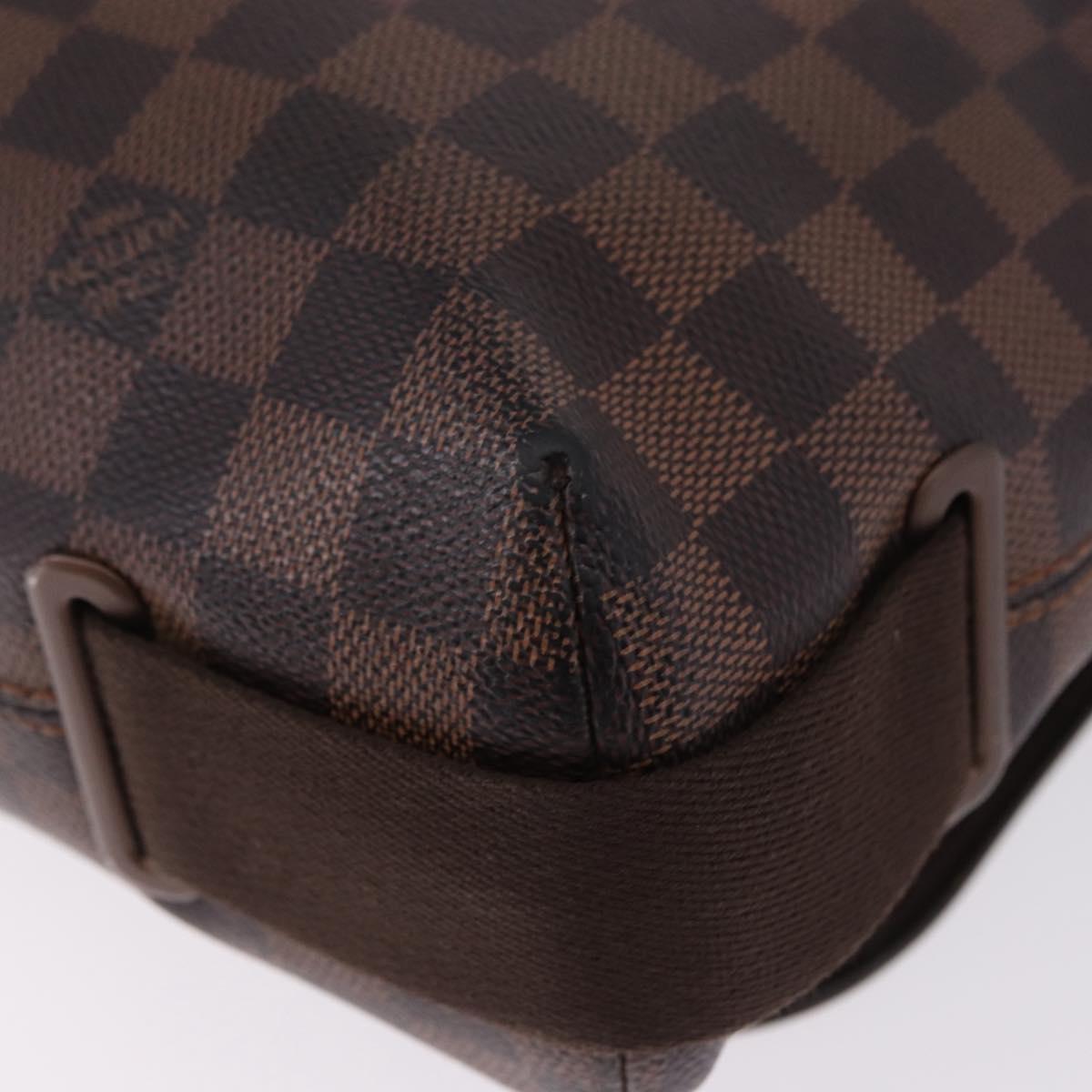 LOUIS VUITTON Damier Ebene Brooklyn MM Shoulder Bag N51211 LV Auth ka5659