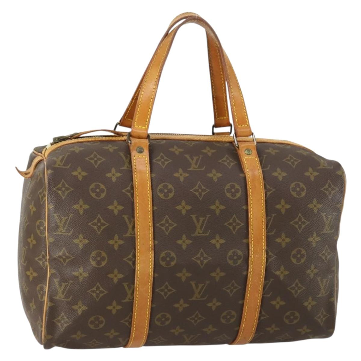 LOUIS VUITTON Monogram Sac Souple 35 Boston Bag M41626 LV Auth ka566