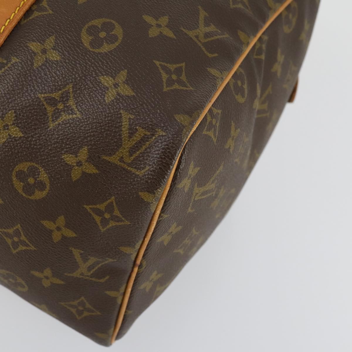 LOUIS VUITTON Monogram Sac Souple 35 Boston Bag M41626 LV Auth ka566