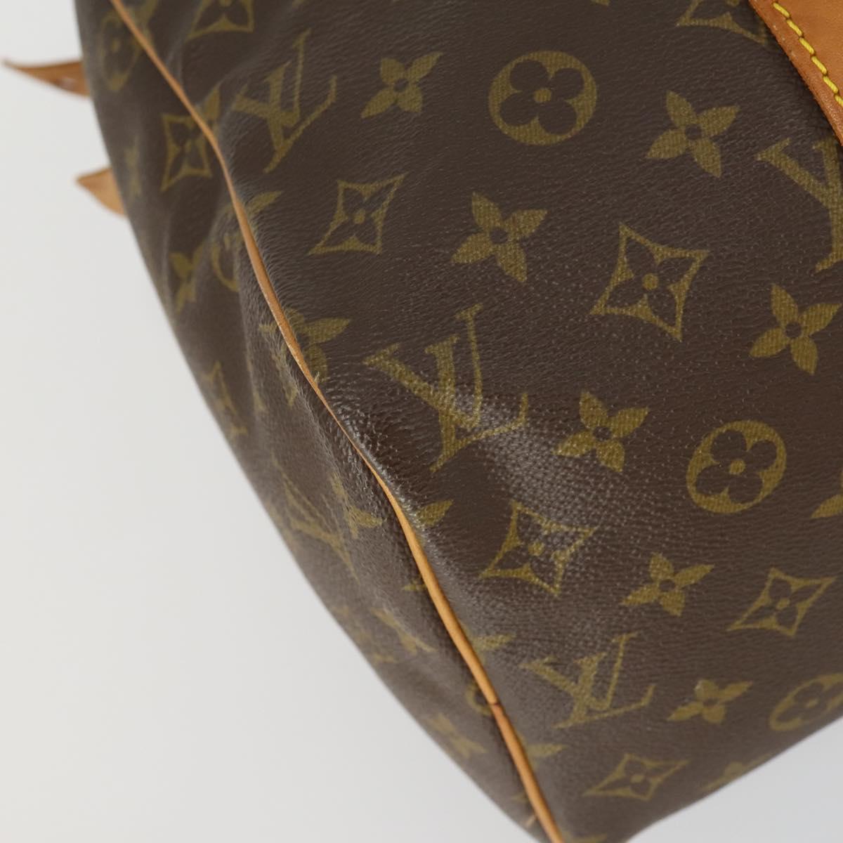 LOUIS VUITTON Monogram Sac Souple 35 Boston Bag M41626 LV Auth ka566
