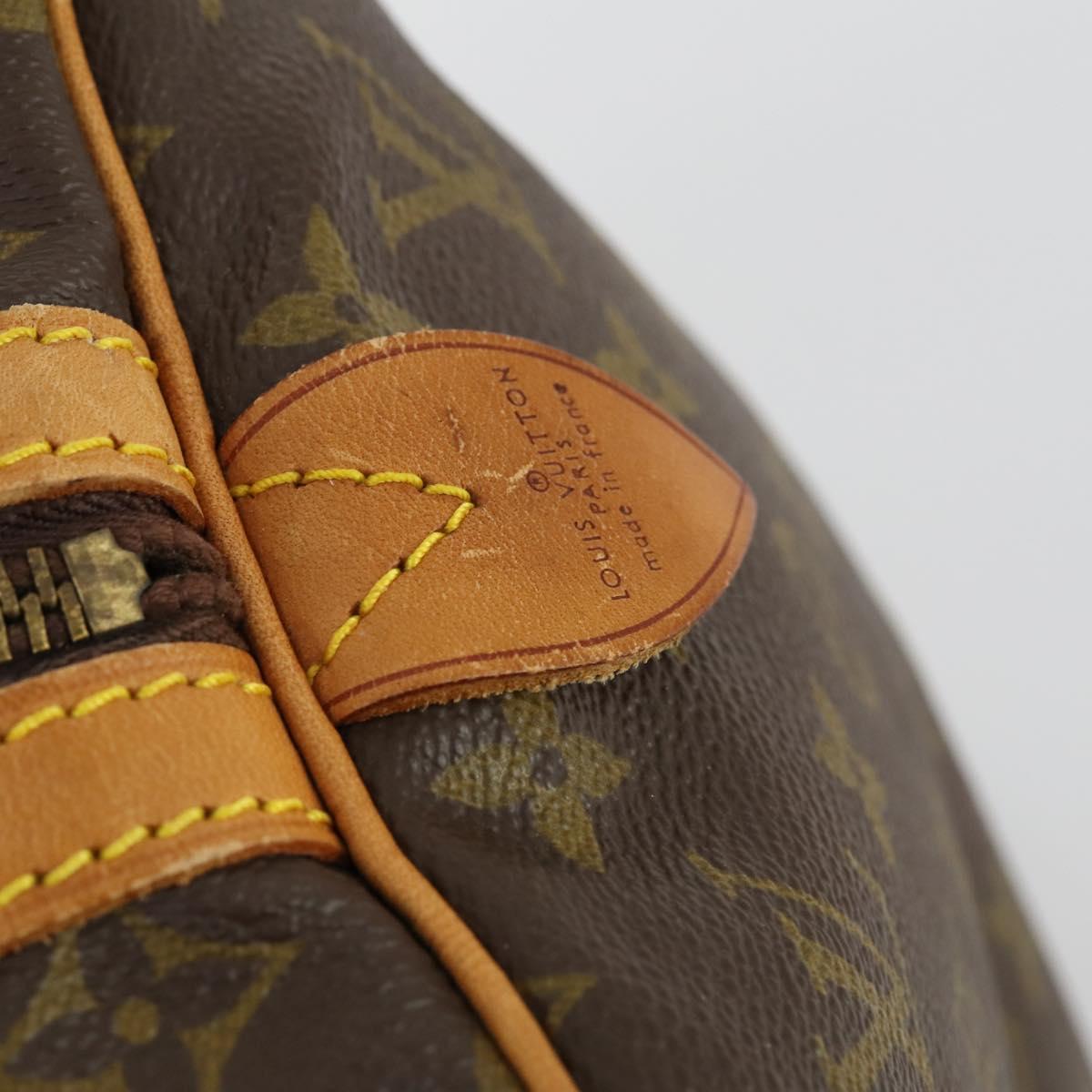 LOUIS VUITTON Monogram Sac Souple 35 Boston Bag M41626 LV Auth ka566