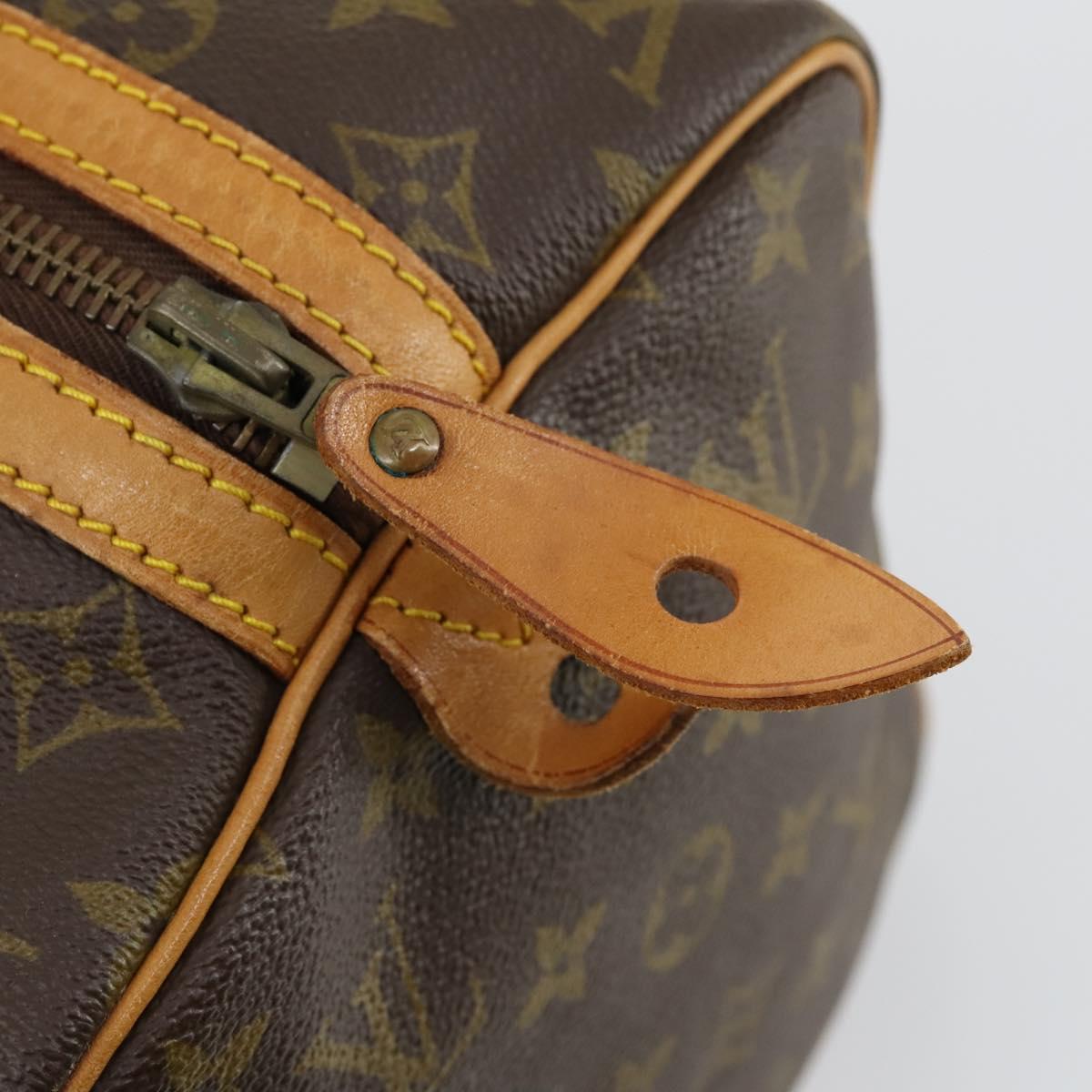 LOUIS VUITTON Monogram Sac Souple 35 Boston Bag M41626 LV Auth ka566