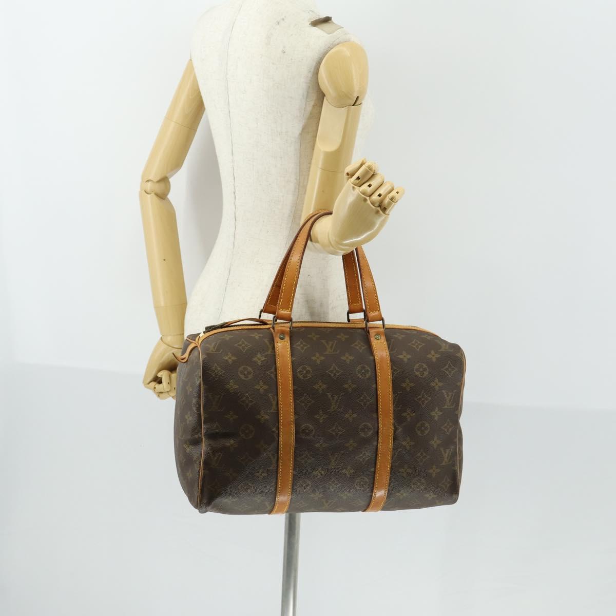 LOUIS VUITTON Monogram Sac Souple 35 Boston Bag M41626 LV Auth ka566