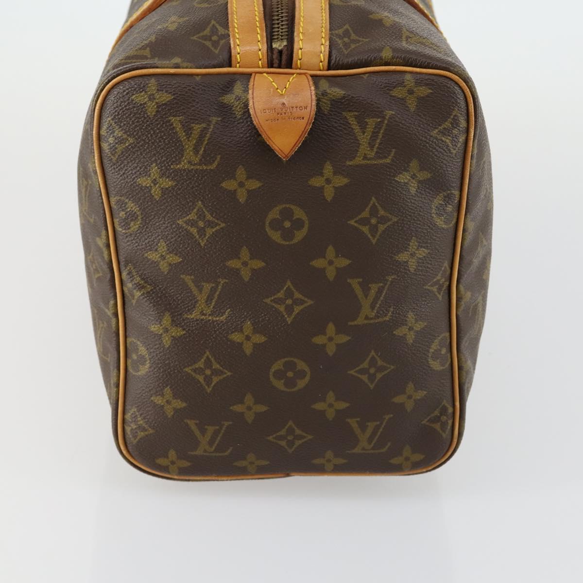 LOUIS VUITTON Monogram Sac Souple 35 Boston Bag M41626 LV Auth ka566