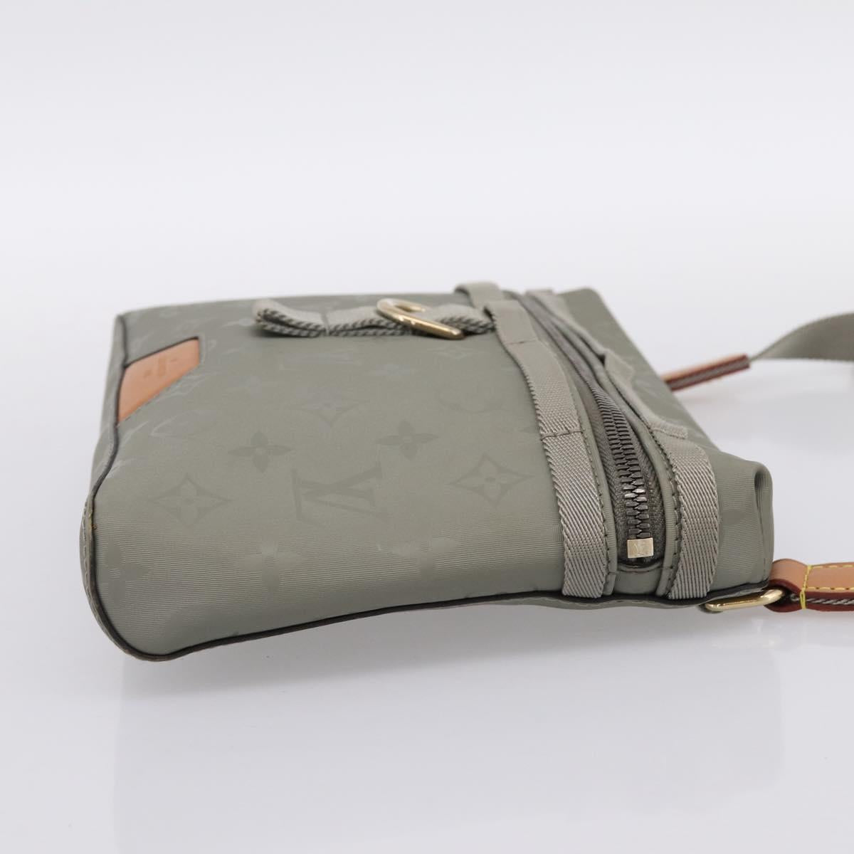 LOUIS VUITTON Monogram Titanium Messenger PM Bag Gray M43889 LV Auth ka5662V