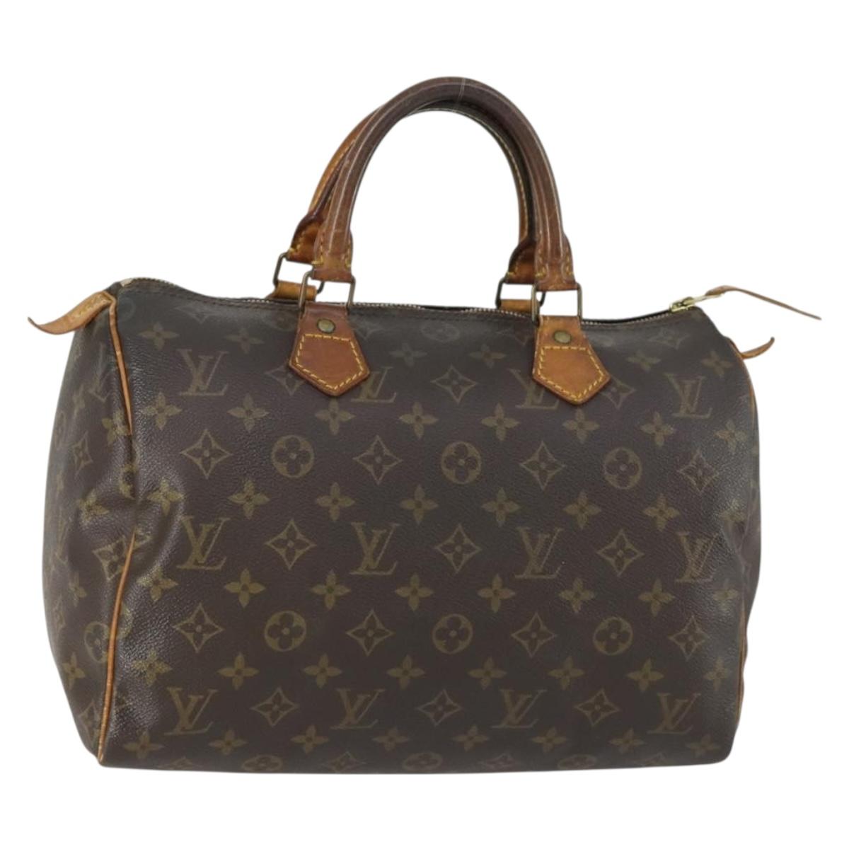 LOUIS VUITTON Monogram Speedy 30 Hand Bag M41526 LV Auth ka567