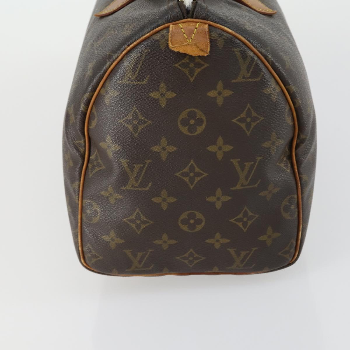 LOUIS VUITTON Monogram Speedy 30 Hand Bag M41526 LV Auth ka567