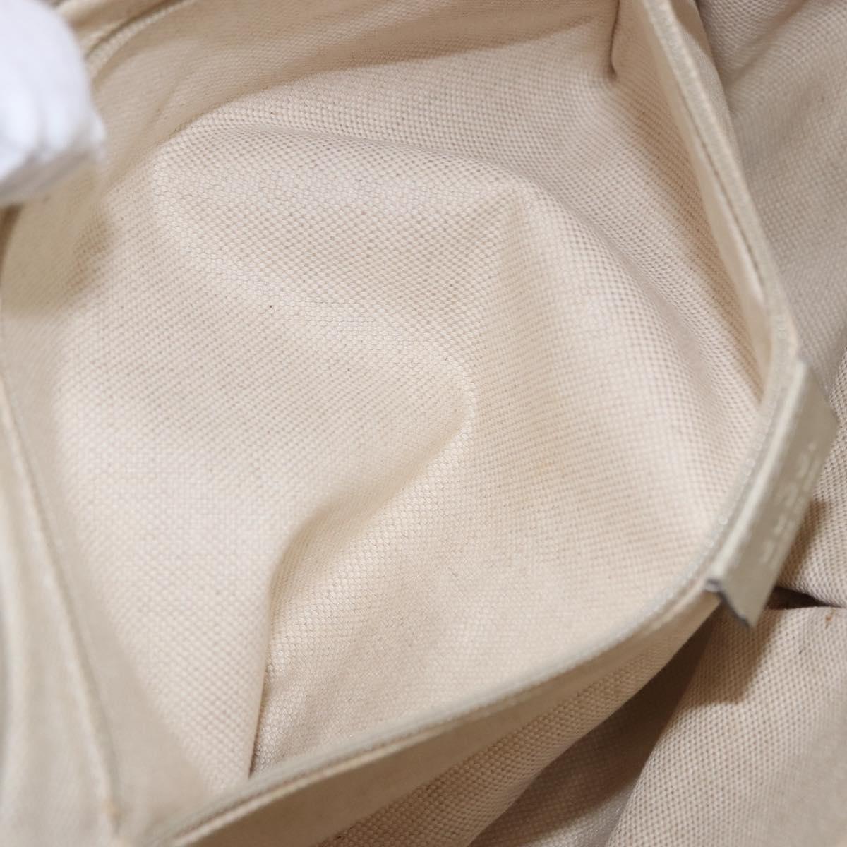 GUCCI GG Canvas Shoulder Bag Beige Gold 308452 Auth ka5680