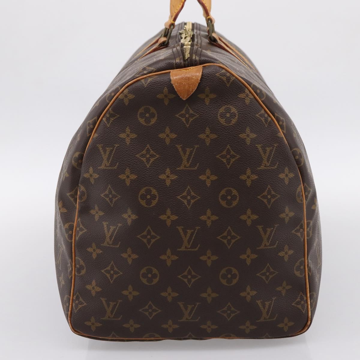 LOUIS VUITTON Monogram Keepall 55 Boston Bag M41424 LV Auth ka5681