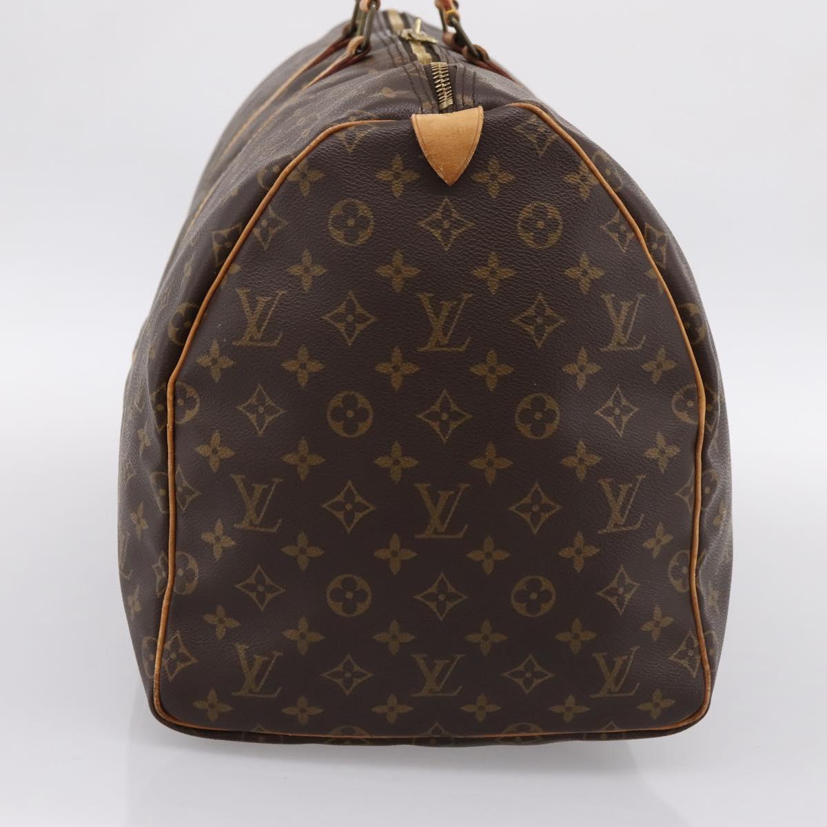 LOUIS VUITTON Monogram Keepall 55 Boston Bag M41424 LV Auth ka5681