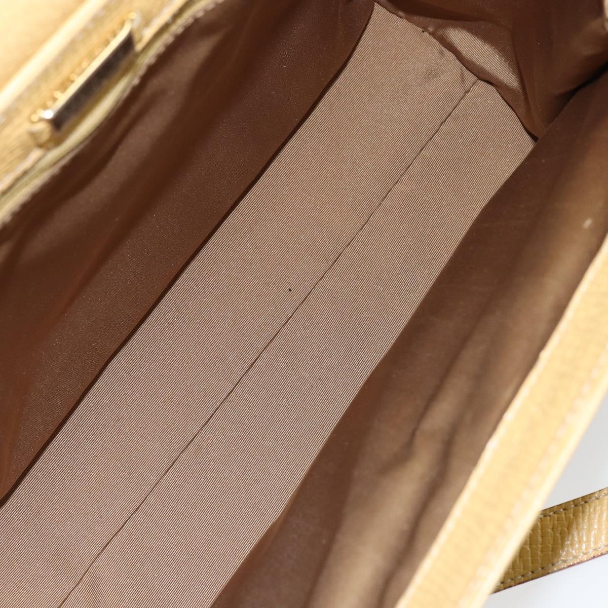 LOEWE Shoulder Bag Leather Yellow Auth ka569