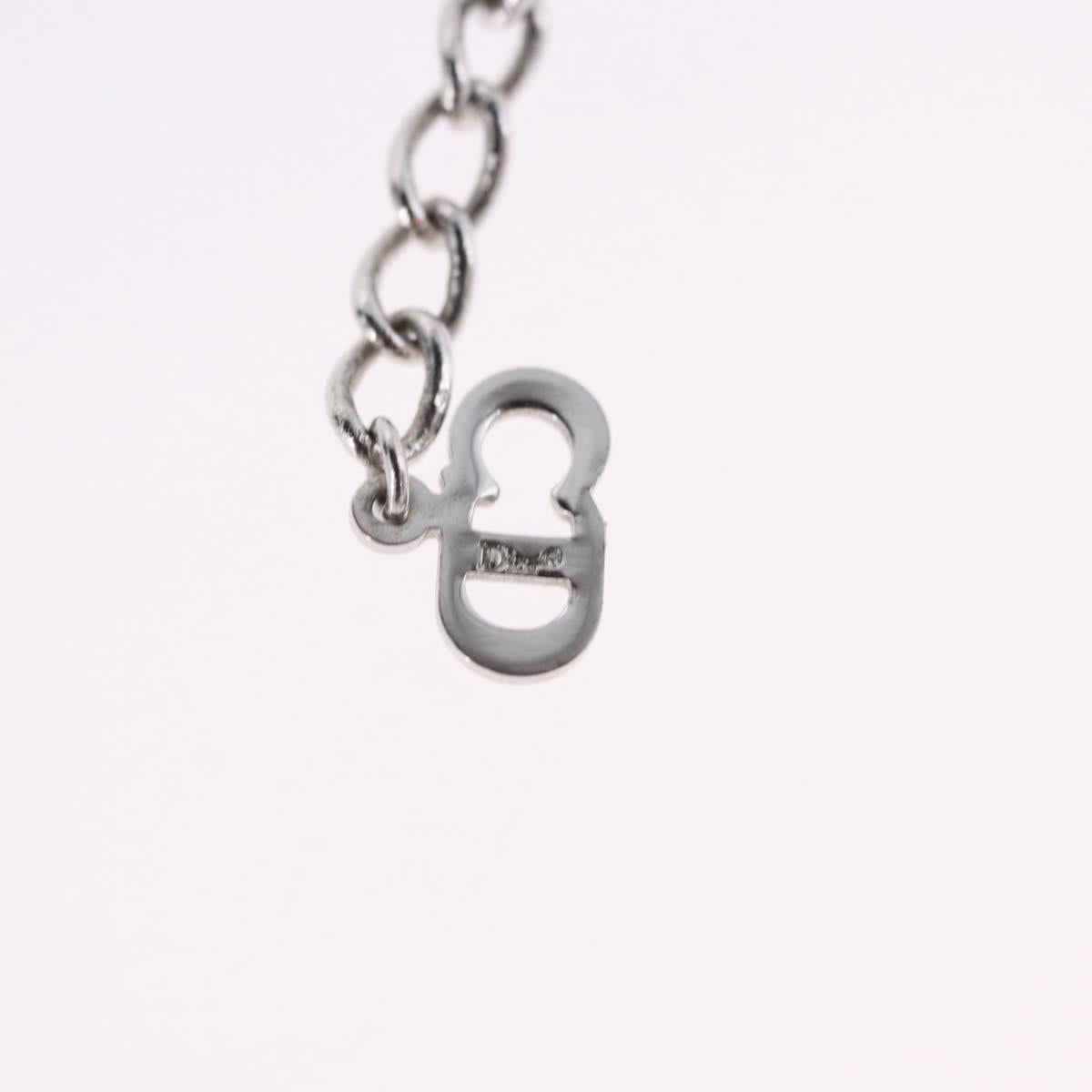 Christian Dior Necklace metal Silver Auth ka5695