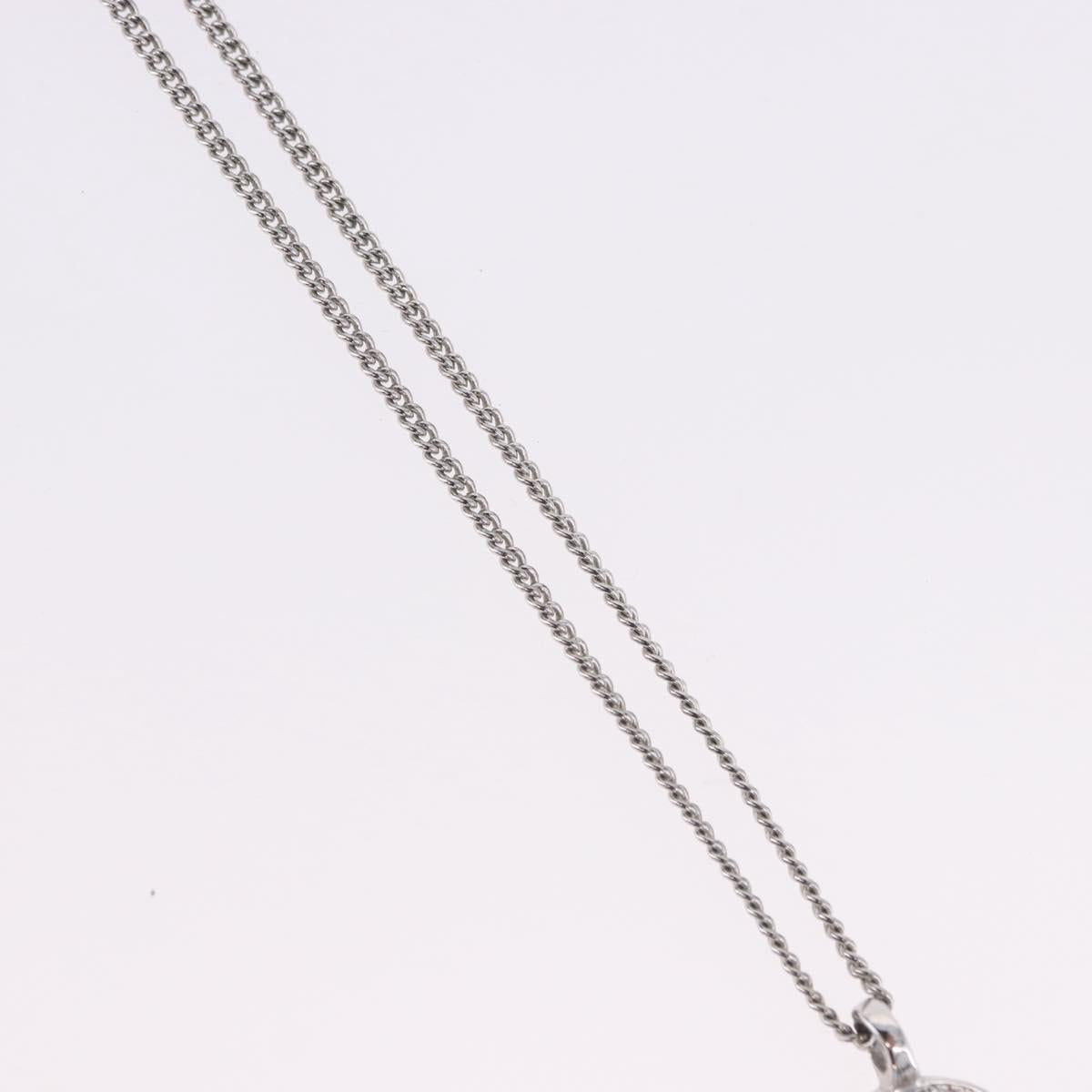 Christian Dior Necklace metal Silver Auth ka5695