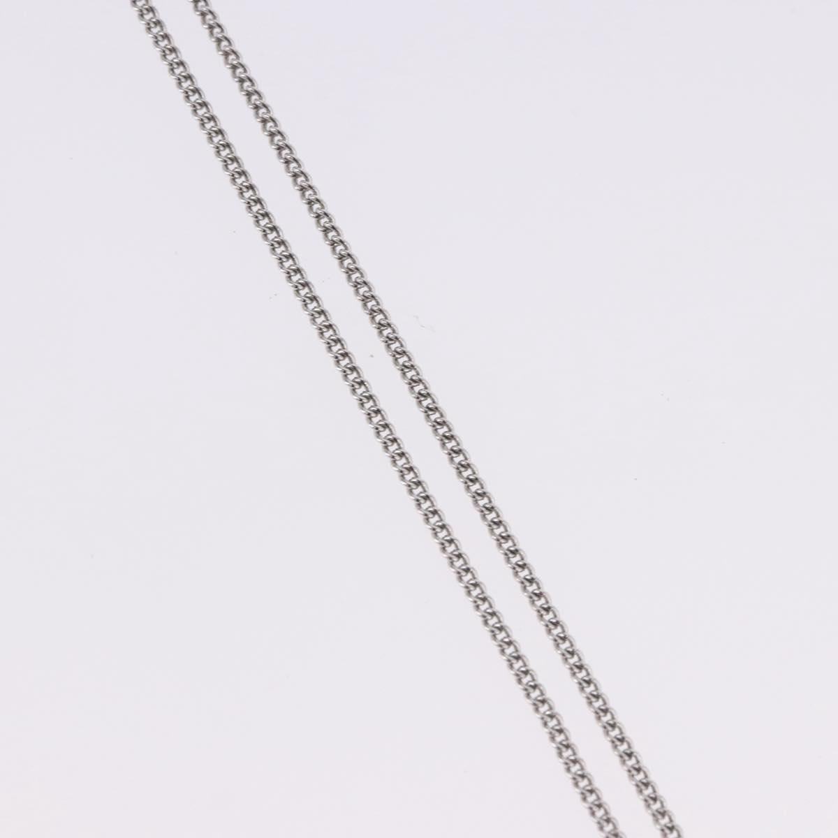 Christian Dior Necklace metal Silver Auth ka5695