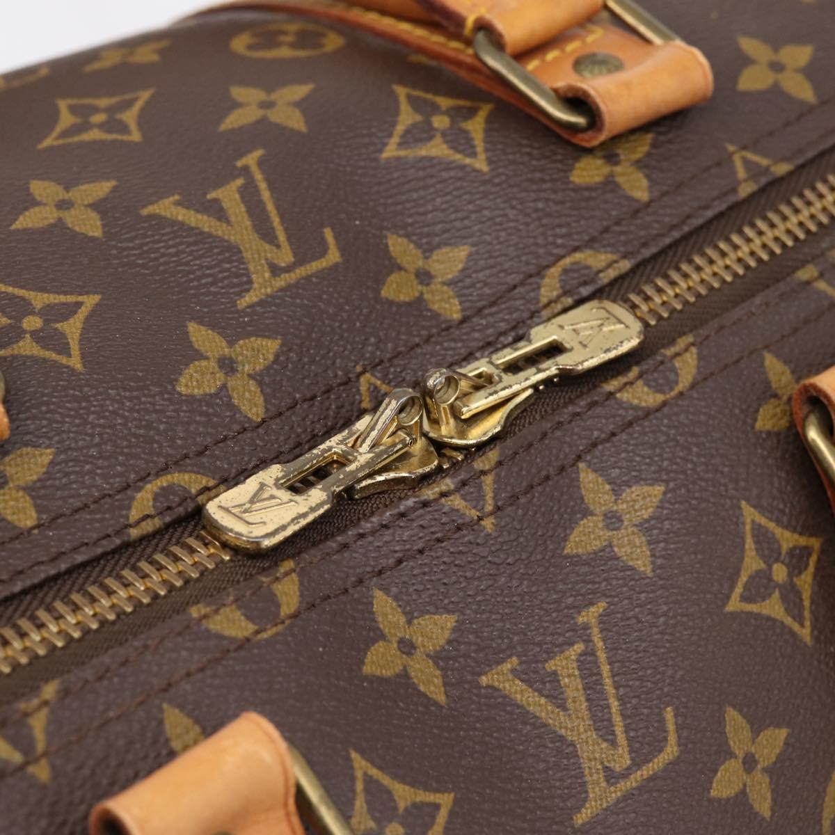 LOUIS VUITTON Monogram Keepall 55 Boston Bag M41424 LV Auth ka5698A