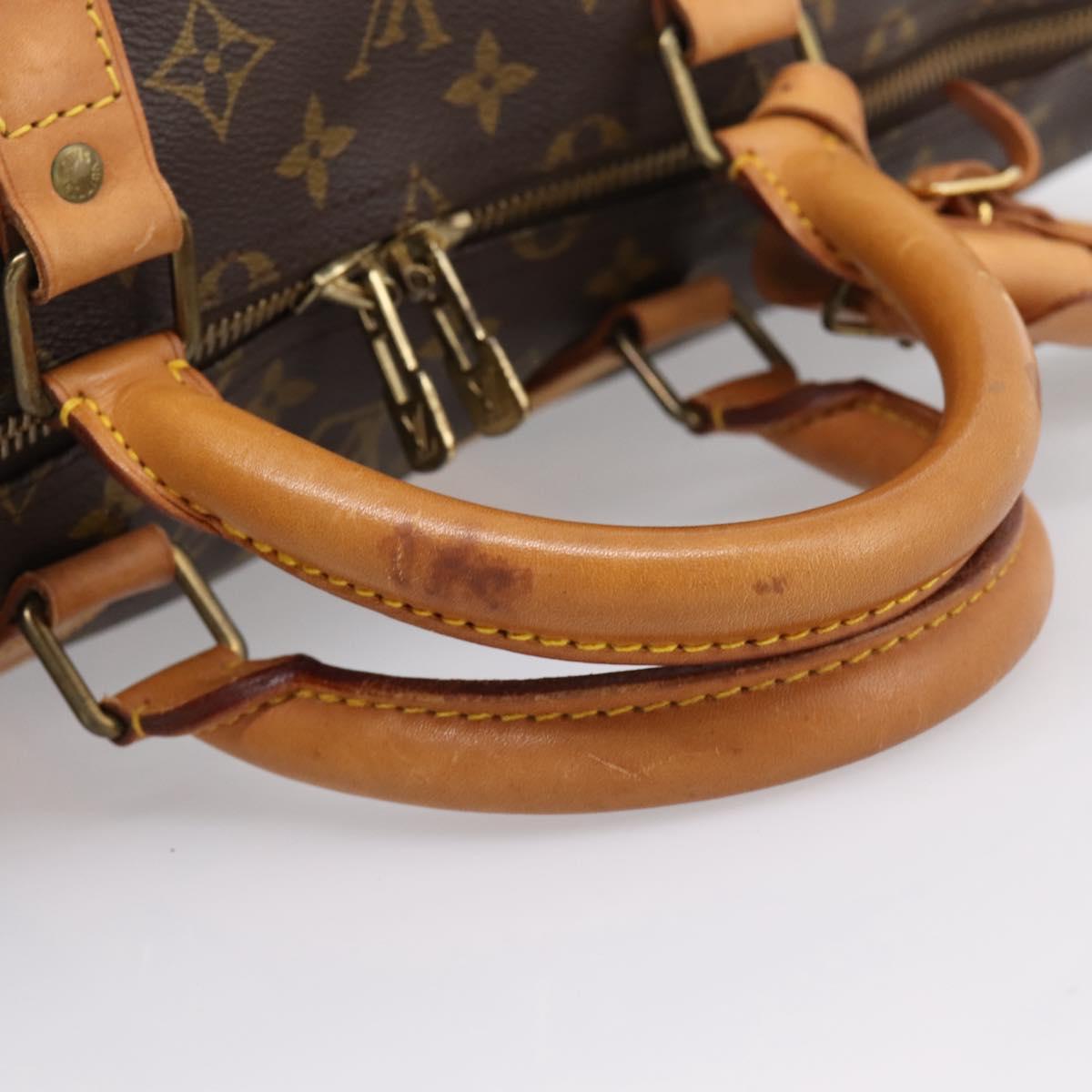 LOUIS VUITTON Monogram Keepall 55 Boston Bag M41424 LV Auth ka5698A